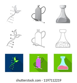 Isolated object of  and  symbol. Collection of  and  stock vector illustration.