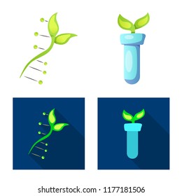 Isolated object of  and  symbol. Set of  and  stock vector illustration.
