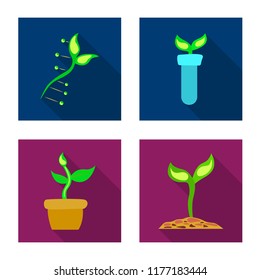 Isolated object of  and  symbol. Set of  and  stock symbol for web.