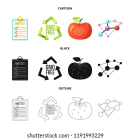 Isolated object of  and  symbol. Set of  and  stock vector illustration.