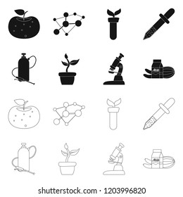 Isolated object of  and  symbol. Set of  and  stock symbol for web.