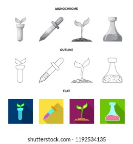 Isolated object of  and  symbol. Set of  and  vector icon for stock.