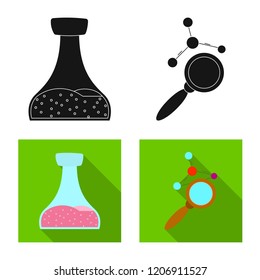 Isolated object of  and  symbol. Set of  and  vector icon for stock.