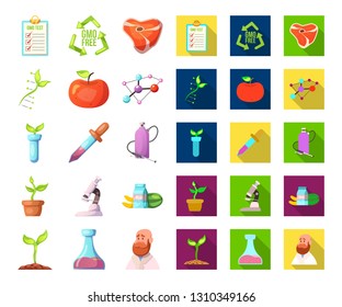 Isolated object of  and  symbol. Set of  and  vector icon for stock.