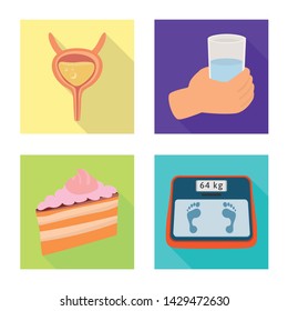 Isolated object of symptom and disease symbol. Collection of symptom and treatment stock symbol for web.