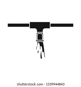 Isolated object of system and sprinkler sign. Graphic of system and suppression stock vector illustration.