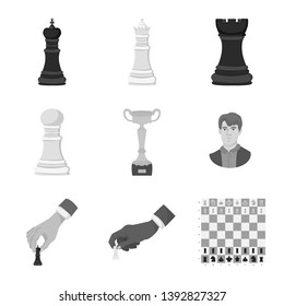 Isolated object of tactical and play symbol. Collection of tactical and thin stock symbol for web.