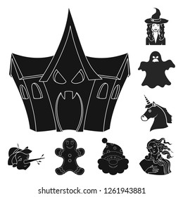 Isolated object of tale and character icon. Set of tale and cute stock vector illustration.