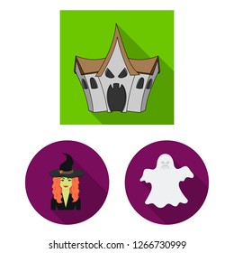 Isolated object of tale and character icon. Collection of tale and cute stock vector illustration.