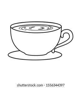 Isolated object of tea and green logo. Graphic of tea and fresh vector icon for Stock.