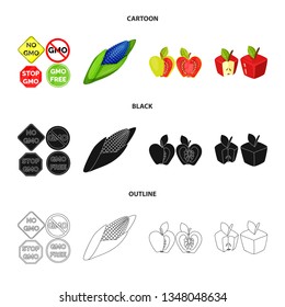 Isolated object of test and synthetic icon. Set of test and laboratory stock vector illustration.