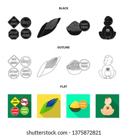 Isolated object of test and synthetic icon. Set of test and laboratory vector icon for stock.
