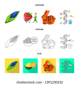 Isolated object of test and synthetic icon. Set of test and laboratory vector icon for stock.