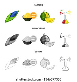 Isolated object of test and synthetic logo. Set of test and laboratory vector icon for stock.