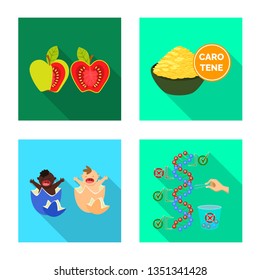 Isolated object of test and synthetic logo. Collection of test and laboratory vector icon for stock.