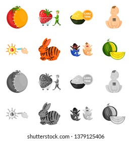 Isolated object of test and synthetic logo. Collection of test and laboratory stock symbol for web.