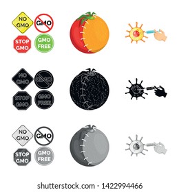 Isolated object of test and synthetic logo. Collection of test and laboratory vector icon for stock.