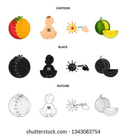 Isolated object of test and synthetic sign. Set of test and laboratory vector icon for stock.