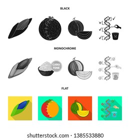 Isolated object of test and synthetic sign. Set of test and laboratory vector icon for stock.