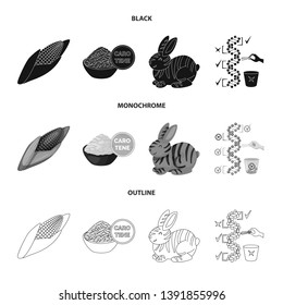 Isolated object of test and synthetic sign. Set of test and laboratory stock symbol for web.