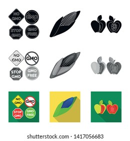 Isolated object of test and synthetic sign. Collection of test and laboratory stock symbol for web.