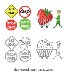 Isolated object of test and synthetic symbol. Collection of test and laboratory stock symbol for web.