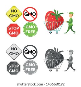 Isolated object of test and synthetic symbol. Set of test and laboratory vector icon for stock.