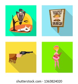 Isolated object of texas and history logo. Collection of texas and culture vector icon for stock.