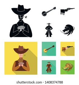 Isolated object of texas and history logo. Set of texas and culture vector icon for stock.