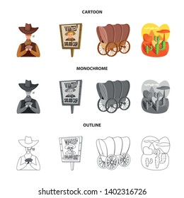 Isolated object of texas and history symbol. Collection of texas and culture stock symbol for web.