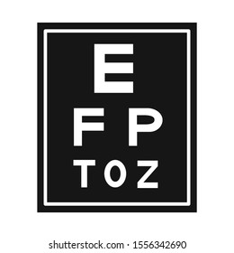 Isolated object of text and optical sign. Web element of text and eyesight vector icon for stock.