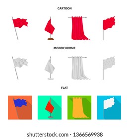 Isolated object of texture and presentation logo. Collection of texture and media  stock symbol for web.