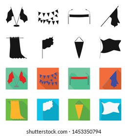 Isolated object of texture and presentation logo. Collection of texture and media stock symbol for web.