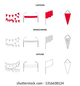 Isolated object of texture and presentation symbol. Collection of texture and media  vector icon for stock.