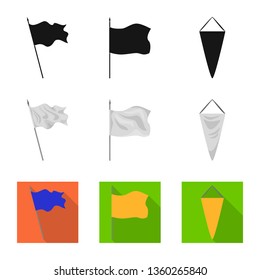 Isolated object of texture and presentation symbol. Set of texture and media  stock vector illustration.