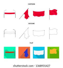 Isolated object of texture and presentation symbol. Set of texture and media  vector icon for stock.