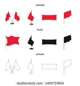 Isolated object of texture and presentation symbol. Collection of texture and media vector icon for stock.