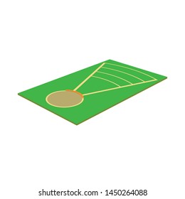 Isolated object of throwing and ground icon. Collection of throwing and throwing stock vector illustration.