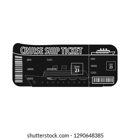 Isolated object of ticket and admission icon. Set of ticket and event stock symbol for web.