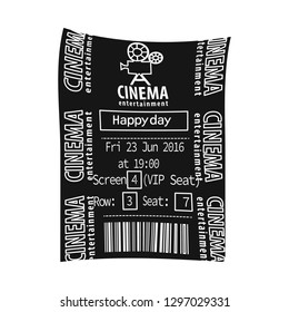 Isolated object of ticket and admission icon. Collection of ticket and event stock symbol for web.