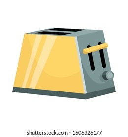Isolated object of toaster and instrument logo. Web element of toaster and electrical vector icon for stock.
