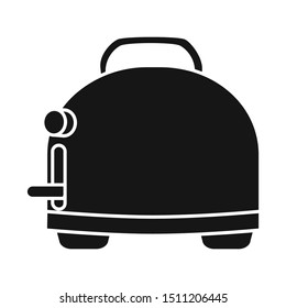Isolated object of toaster and toast logo. Graphic of toaster and menu stock symbol for web.