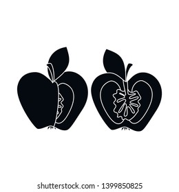 Isolated object of tomato and apple logo. Collection of tomato and fruit vector icon for stock.