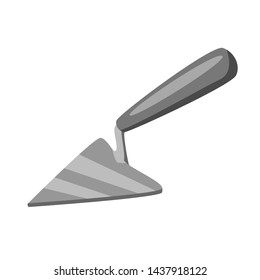 Isolated object of tool and trowel logo. Collection of tool and repair stock symbol for web.