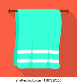 Isolated object of towel and laundry symbol. Set of towel and hotel stock symbol for web.