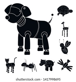Isolated object of toy and toy logo. Collection of toy and mechanism stock vector illustration.