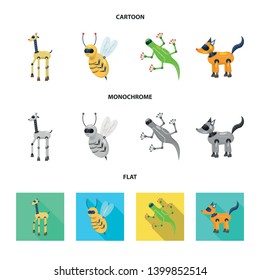 Isolated object of toy and science icon. Collection of toy and toy stock symbol for web.