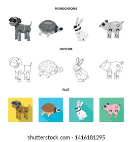 Isolated object of toy and science icon. Set of toy and toy stock vector illustration.