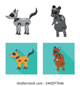 Isolated object of toy and science icon. Collection of toy and toy stock symbol for web.