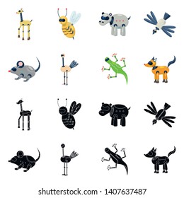 Isolated object of toy and science logo. Collection of toy and toy stock vector illustration.
